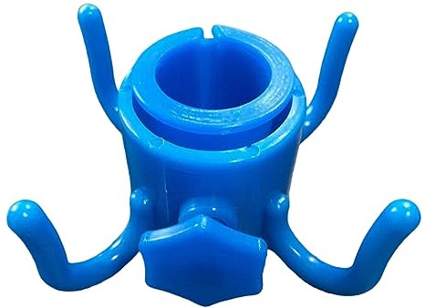 rockible Strandschirm Haken, Aufhänger, Strandschirm, Sandanker, Verstellbarer Halter, Strandschirm Zubehör, Schirmhaken mit 4 Zinken für Hüte, Blau
