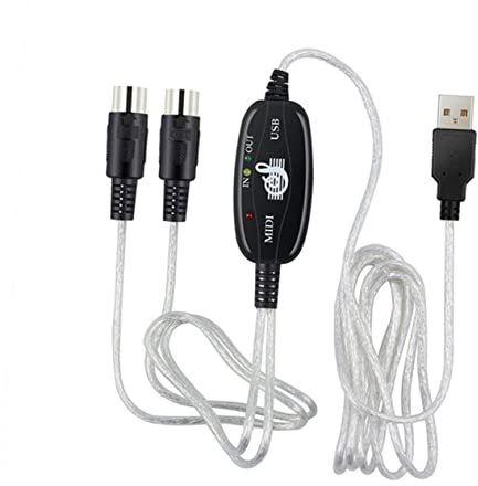 SAFIGLE Usb-midi-kabel Usb Verbindungskabel Mit Stabilem Ftp-chip Für Verzögerungsfreie Datenübertragung Kompatibel Mit Windows Und Midi-keyboards Zur Musikbearbeitung