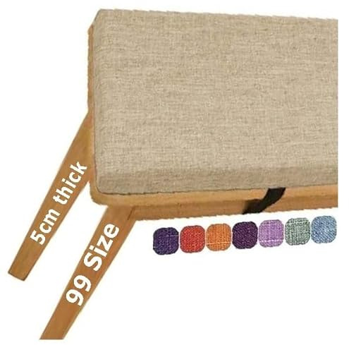 Cojin Jardin 60x60 50x50 100x50 120x30 Cojin de Banco Grueso Cojin para Banco de Jardin 100 Tamaño Personalizado Interior 100x40 180 120 Cojines para Bancos de Exterior 120x40 Interiores(K,120x30 cm 4