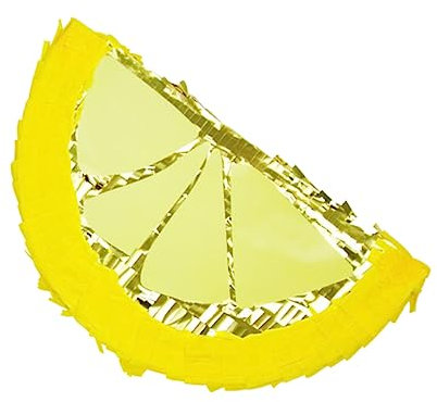 KONTONTY Piñata au citron faite à la main - Décoration de fête pour fêtes d'anniversaire, fêtes et fêtes - Pour bonbons et petits