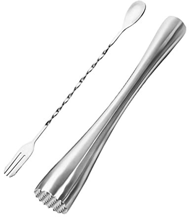 LALADEFIEE 1set Pestello Cocktail Inossidabile per Macinare Ghiaccio e Frutta Utensile Pratico per Bar e Cucina per Mojito e Altri Drink