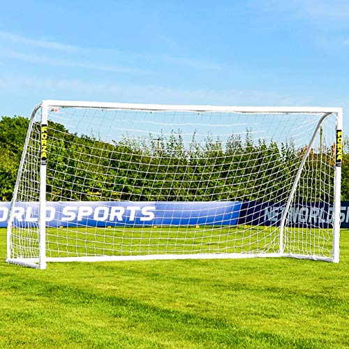 Forza-Fußballtore für den Garten [9 Größen] | Extrem langlebige, wetterfeste uPVC-Fußballtore für Kinder und Erwachsene (Match Fussballtor, 3,7m x 1,8m)