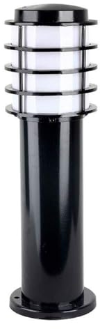 Lampada da terra moderna a LED for esterni a tenuta stagna Lampada da terra for esterni a palo alto for patio Paesaggio Lampada a colonna a colonna rotonda in alluminio acrilico Paletto luminoso for v