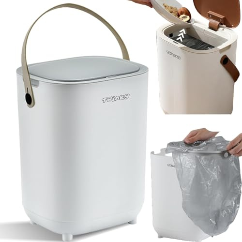 Twinky Windeleimer für Babys – Windeleimer ohne Kassette – Platzsparender Windelbehälter mit Deckel – Einfach zu benutzen & zu reinigen – Für normale Müllbeutel