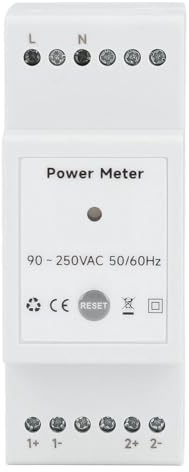 Aramox Smart Wi Fi Energy Meter, 80A Dual Current , Real-Time Voltage and Consumption Monitor for Home and Solar Energy Solutions