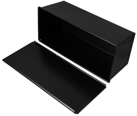 BESPORTBLE Moule à Antiadhésif avec Couvercle Noir Moule Mie pour Four Cuisson Facile et Nettoyage Pratique Adapté Maison et Aux Professionnels