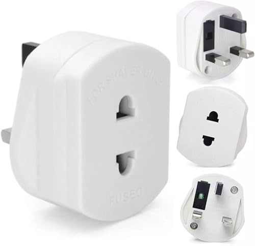 4pcs Toothbrush Adaptor Plug Electric Shaver Shaving adaptor 2 Pin Plug To 3 Pin Adapter Plug Uk Heavy Duty Converter Adaptor Perfect Bathroom Shaver Adapter Plug Easy To Use