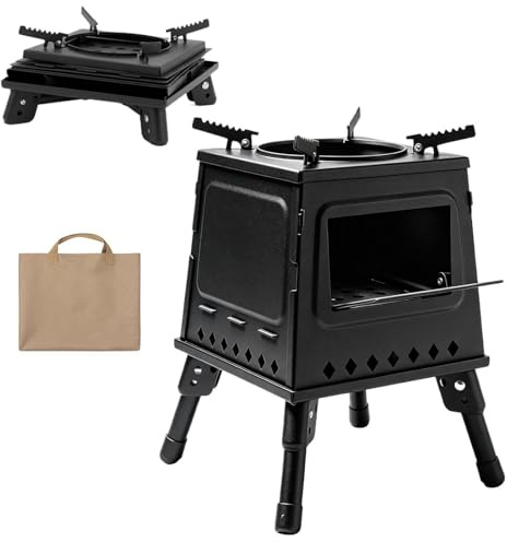 Fornello a legna da campeggio | Bruciatore da esterno per riscaldamento - Fornello a legna da esterno per cucinare - Per Patio Barbecue Barbecue Cortile Outdoor Outdoor Outdoor Backpacking Ponte in