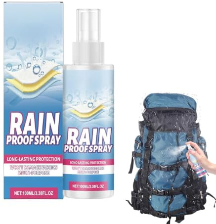 Generisch Spray per tessuti impermeabile, 100 ml, liquido antipioggia | Spray protettivo per tessuto, per scarpe, giacche, cappelli, vestiti, zaini, stivali, imbottiture, mobili