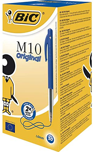 BIC M10 original kulspetspennor blå 50 låda