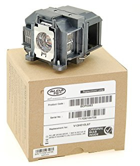 Alda PQ Professional, Lampada per proiettore compatibile con EPSON EB-S02, EB-W12, EB-X12, EB-X11, EH-TW480, EH-TW550, H435B, H475B, ELPLP67, V13H010L67 Proiettori