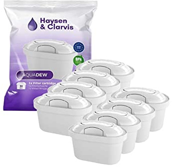 Haysen & Clarvis filterkartuschen für Brita Maxtra, PearlCo, BWT, Dafi (8er Pack)