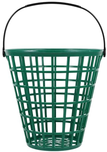 BESPORTBLE Golfballtasche Golfballsammler Korb Ball Golf Aufbewahrung Golfschläger Organizer Golfballkorb mit Griff, Golfballkorb mit Griff, Hält 75 Bälle, strapazierfähiges Nylon, Grün