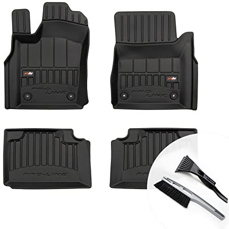 moto-MOLTICO 3D Gummimatten Auto, 4-teiliges Set, Allwetter Gummi Fußmatten, Antirutsch & Wasserfest Autoteppiche - passend für Jeep Grand Cherokee WK2 ab 2010