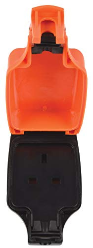 Netagon Home & Garden Weatherproof Outdoors 1 Gang Single Socket with Cover