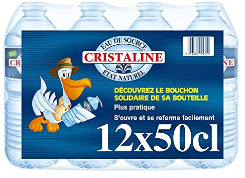 CRISTALINE - Eau De Source Naturelle Pack De 12X50Cl - L'unité