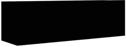 vidaXL TV-Schrank Schwarz 100x30x30 cm Holzwerkstoff