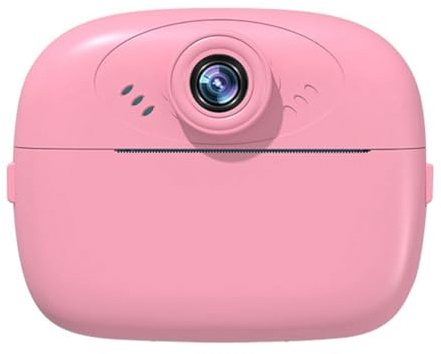 Junterone Appareil Photo pour Enfants Impression Instantanée 48 Millions de Caméras Doubles Haute Définition Mini Caméra Vidéo Impression Photo Thermique Rose