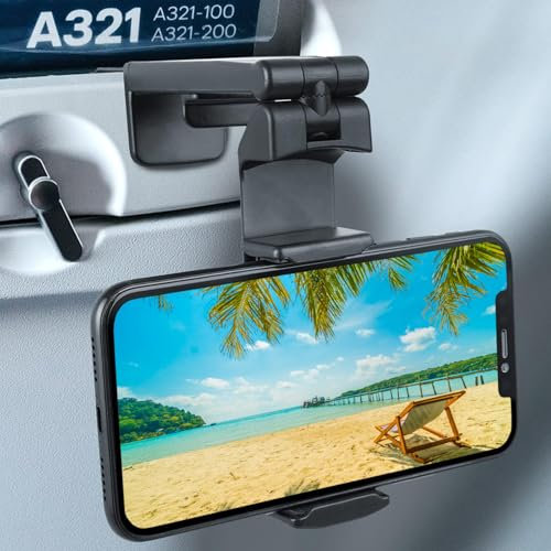 Wicked Chili 1x Supporto per telefono cellulare per aereo, treno, barca e lavoro, universale pieghevole a 360° e morsetto per tavolo, cucina, scrivania, Video, Homeoffice Smartphone (brevettato)