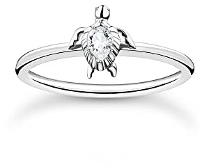 THOMAS SABO Damring sköldpadda silver 925 sterlingsilver TR2401-051-14, 50 cm, Sterlingsilver, Kubisk zirkonia