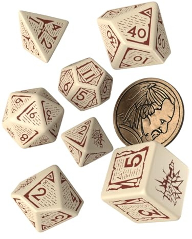 Q-Workshop The Witcher Dice Set Vesemir - The Old Wolf
