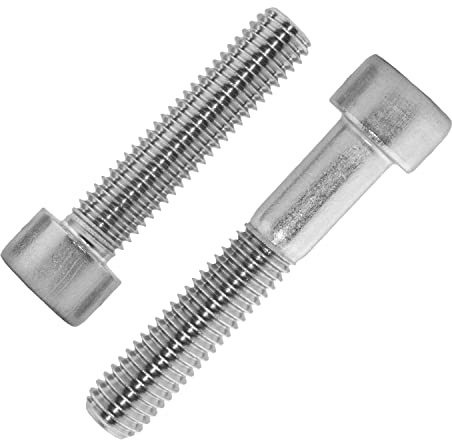 Techtanium Zylinderschrauben M10 x 55 mm mit Innensechskant aus Edelstahl A2 (10 Stück) | Versch. Größen & Verpackungseinheiten verfügbar | Zylinderkopfschrauben | Gewindeschrauben | DIN 912