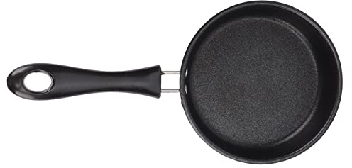 Aramox Sartén de Acero Inoxidable, 12cm | Utensilio de Cocina, Antiadherente Natural, Ergonómico, para Huevos y Tortillas, Compatible con Todo Tipo de Cocinas
