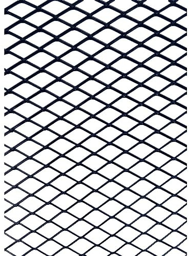 Rejilla de aluminio para coche, universal, rejilla de aluminio para rejilla de radiador, rejilla de aluminio para parachoques, resistente a la corrosión, 10 x 20 mm