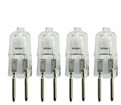 DLEDMOP GY6.35 12V 35W 20W Base Light Bulb Lamp Halogen 50W 75W 100W Cap Halogen Projector Lamp for Projector Or Disco,20W,4PCS
