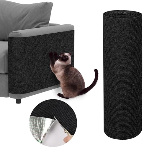 Kratzmatte Katzen Selbstklebend, 200cmx40cm DIY Kratzbrett Katze, Katzen Kratzbrett, Kratzbretter Katze Wand, Katzen Kratzschutz, Kratzschutz Sofa Katze Ideal für kratzteppich Katzen