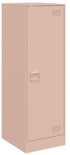 vidaXL Sideboard, Kommode Anrichte für Wohnzimmer, Metallschrank Schrank mit Stauraum, Highboard Beistellschrank Mehrzweckschrank, Rosa Stahl