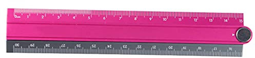 Faltbares Metall-Lineal für Schreibwaren, Aluminiumlegierung, für Schule, Büro, Zuhause, Faltlineal, Messwerkzeug, Faltlineal für die Schule