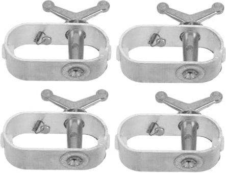 PartyKindom 4 Stück Seilzug Kabelspanner Drahtspanner Poolabdeckungsratsche Handratsche Heavy Duty Für Draht Kabelspanner Poolabdeckungsklemmen