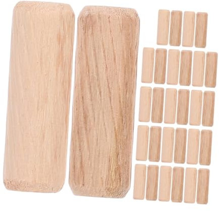 CIYODO Tasselli in Legno Da 10 Mm - Confezione Da 100 Pezzi - Bastoncini in Legno Per Artigianato - Bastoncini Per Mobili - Picchetti Decorativi in ​​legno