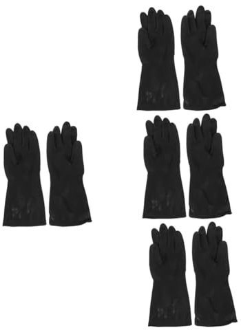 minkissy 4pairs Long Washing up Gloves Sap Gloves for Cleaning Dishes Reusable for Hairdressing Kitchen