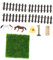 FELTECHELECTR 1 Satz Puppenhaus-Rennbahn Mini-Tiermodell Puppenhaus Pferdestall Miniatur-Möbelzubehör kulich Form plastikenten Miniatur-Gestütsmodell Mini-Stallmodell aus Kunststoff Coffee