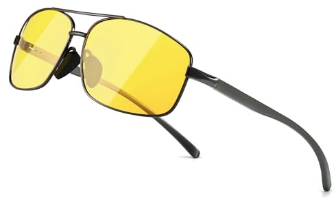 SUNGAIT Ultraleichte Rechteckig Sonnenbrille Herren Polarisierte UV400-Schutz CAT 3