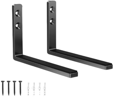 TOBEOME New Sound Bar Bracket Adjustable Depth Soundbar Wall Mount Bracket for Sound Bar Mounts Bracket T5EE