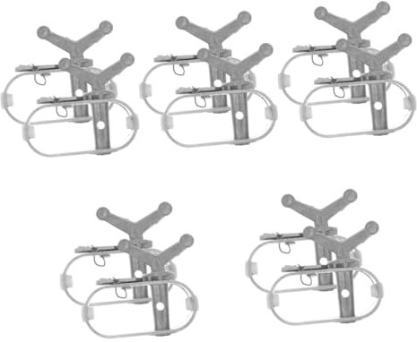 5sets Wire Tensioner Tarp Cord Rope Ties Pipe Wire Clamp Tightener Trellis Fence Stopper Strap Catenary Electric Bumper Ratchet Cable Tightener Tensioner A3 Steel 2pcs*5