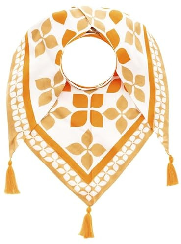 Zwillingsherz Schal Damen Halstuch Dreieckstuch Beige One Size Freizeit