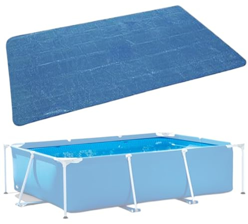Chdnhe Solar Pool Cover, 260x170cm Rectangular Pool Solar Cover, Foldable Solars Thermal Blanket for Pools, Swimming Pool Covers for Ground Pools Heat Retaining