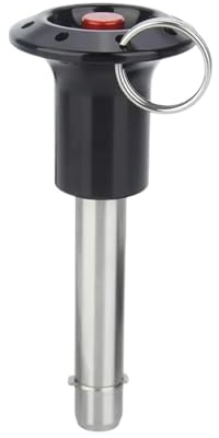 FBANULPEX perni della ferramenta in Acciaio al Carbonio, Perno a sgancio rapido con Pulsante in Acciaio Inossidabile, Perno a Sfera bloccato con nottolini(VCN123 10 65mm)