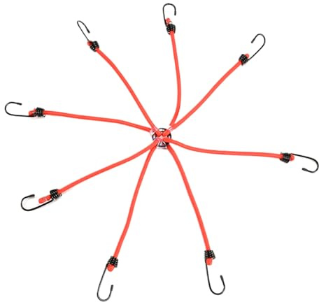 Corda Elastica con Ganci,Cinghie di Fissaggio per Borse Moto con Ganci - Regolabili di Fissaggio per Kayak per Ciclismo Sport Outdoor Avventure Campeggio Arrampicata e Bicicletta