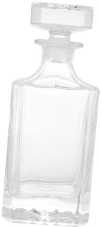 Toyvian Carafe à Whisky En Verre Imitation Cristal 750 Ml Verre Poli Surface Mate Léger Usage Bar Maison Décoration Élégante