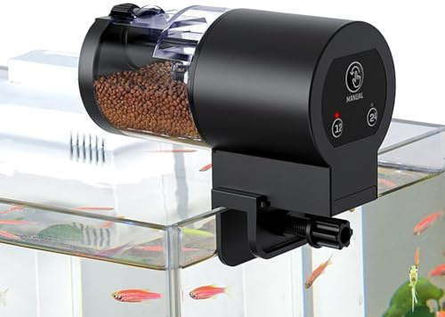 Automatischer Fischfutterautomat | 100ml Futterspender Für Kampffische,Zeitgesteuerte Futterzufuhr Für Aquarium Teich Urlaub Schildkröten Betta