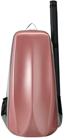 Geigenkasten Rucksack-Design, 4/4-Geigenkoffer aus Verbundkohlenstofffaser, Hartschalen-Aufbewahrungstasche for Schutz der Geigenbox, wasserdichter, stoßfester Rucksack(Pink 2)