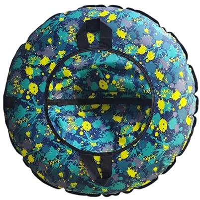 Schneeschwimmring – aufblasbarer Schwimmring 104 cm mit Griff | Schlitten für Schnee | für Outdoor-Aktivitäten Camping Angeln Weihnachten Pool Winter