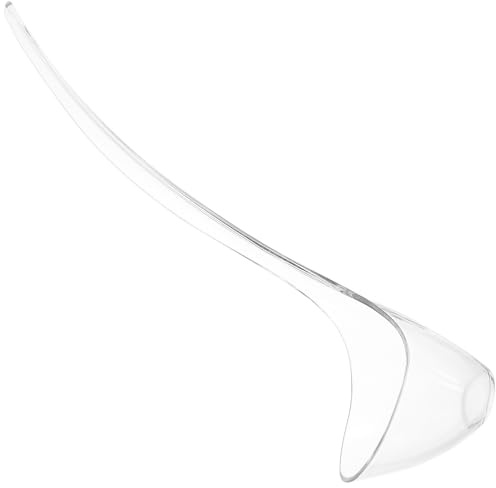 Uonlytech Cucharón para Sopa de Cocina Transparente de PC Resistente al Impacto Mango Largo Cuchara Sopera para Servir en Restaurantes y Hogar Utensilio Multiusos
