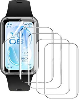 Natbok 5 Piezas Protector de Pantalla para Huawei Band 11 1,62, Cobertura Completa TPU Film HD Flexible Protección,Sin Burbujas, Anti Arañazos Huawei Band 11 Protector Pantalla