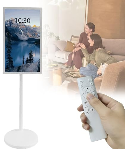 Televisión Móvil Táctil Android 21.5/24/27/32” 1080p/4k Sin Cables, para Oficina, Gimnasio, Entretenimiento Y Más, con Batería De ampia Duración Y Bluetooth(8+128G,27in)